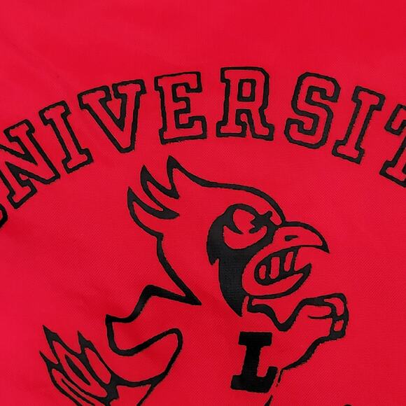 Vintage 70s University-of-Louisville Coach Jacket Large 23x29 Lined - Picture 9 of 14